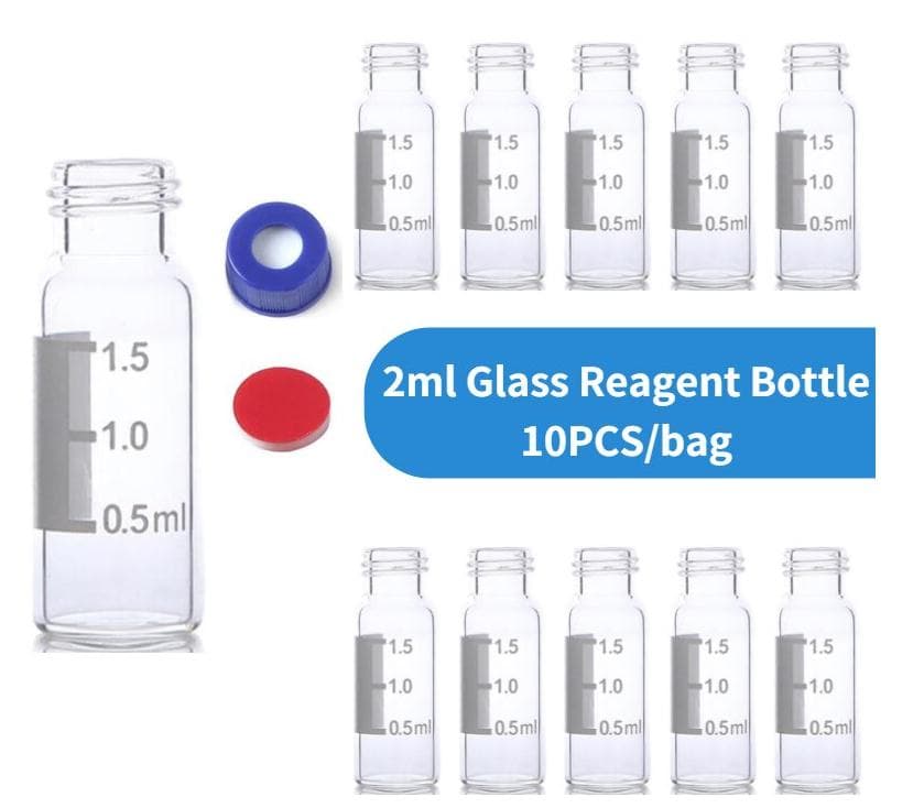 unassembled HPLC glass vials PTFE/silicone septum